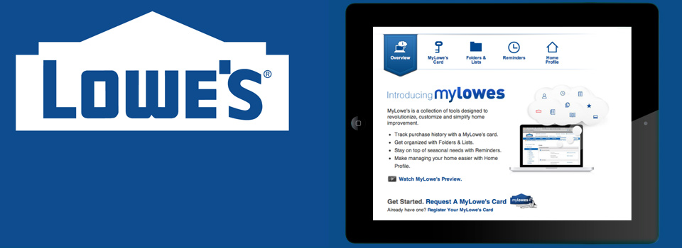 Lowes: Purchase History, MyLowes, Product Detail, & Homepage